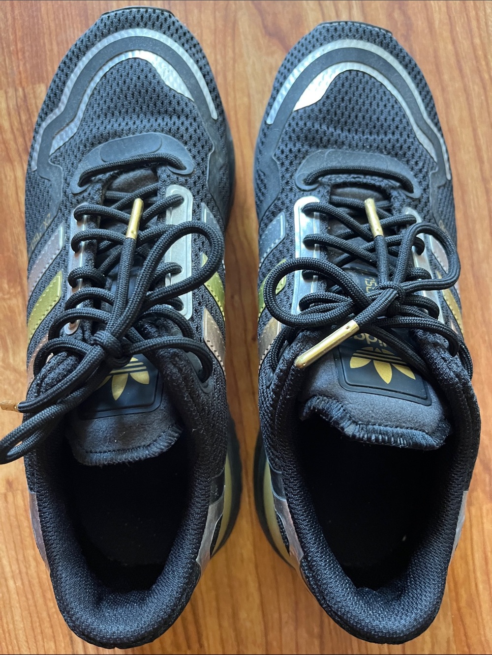 adidas Men’s Black & Gold Athletic Sneakers